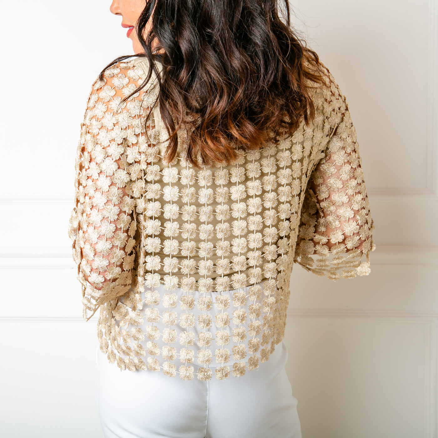 Metallic Crochet Top